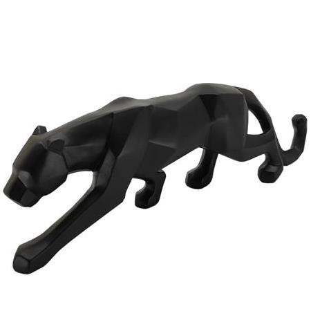 Polyester Dekoratif Kübik Puma Biblo 25 Cm Siyah Renk
